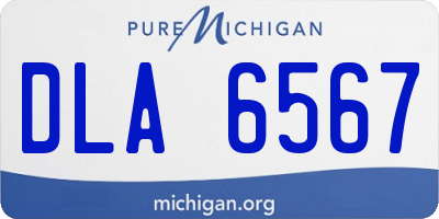 MI license plate DLA6567