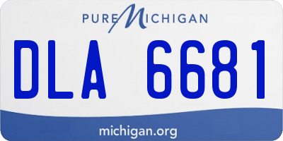 MI license plate DLA6681