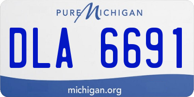 MI license plate DLA6691