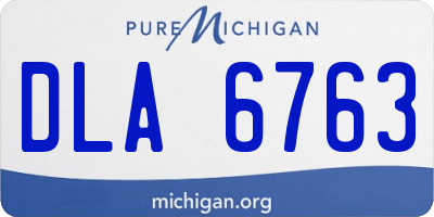 MI license plate DLA6763