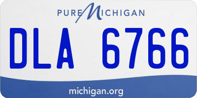 MI license plate DLA6766