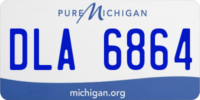 MI license plate DLA6864