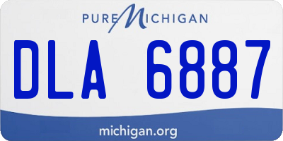 MI license plate DLA6887