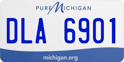 MI license plate DLA6901
