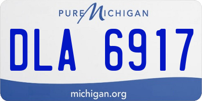 MI license plate DLA6917