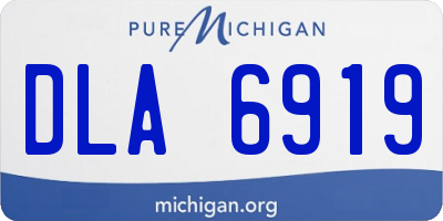 MI license plate DLA6919