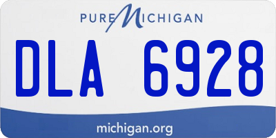 MI license plate DLA6928