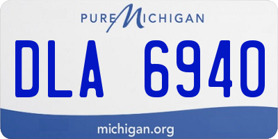 MI license plate DLA6940