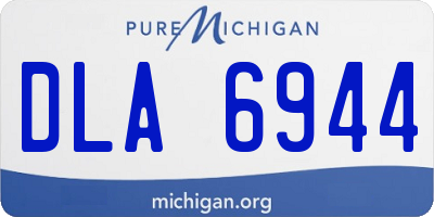 MI license plate DLA6944