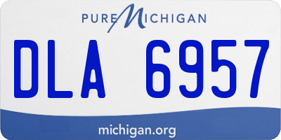 MI license plate DLA6957