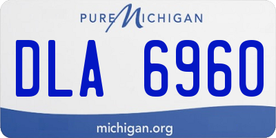 MI license plate DLA6960