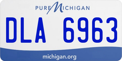 MI license plate DLA6963