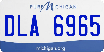 MI license plate DLA6965