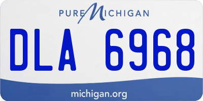 MI license plate DLA6968