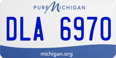 MI license plate DLA6970