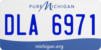 MI license plate DLA6971
