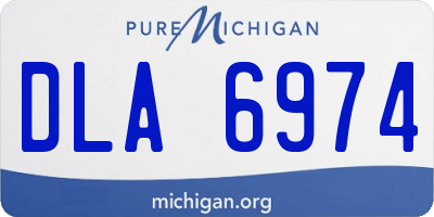 MI license plate DLA6974