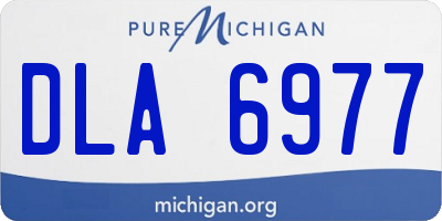 MI license plate DLA6977