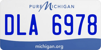 MI license plate DLA6978