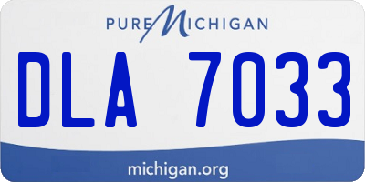 MI license plate DLA7033