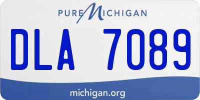 MI license plate DLA7089