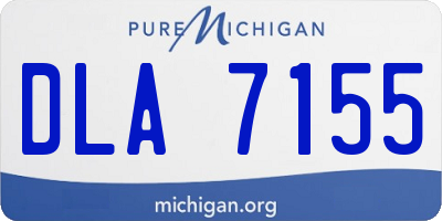 MI license plate DLA7155