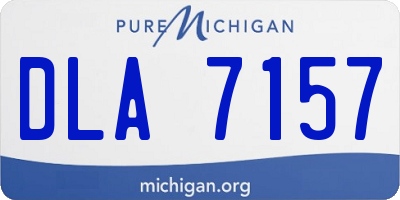 MI license plate DLA7157