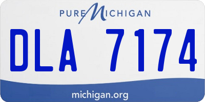 MI license plate DLA7174