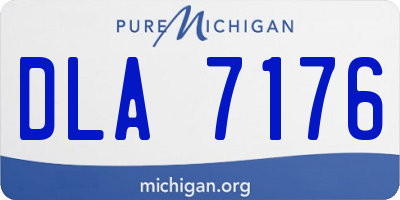 MI license plate DLA7176
