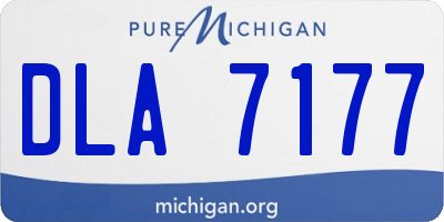 MI license plate DLA7177