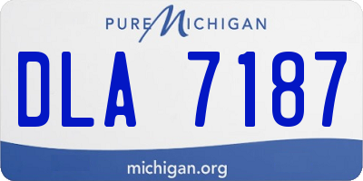 MI license plate DLA7187
