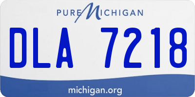 MI license plate DLA7218