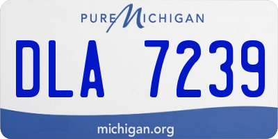 MI license plate DLA7239