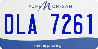 MI license plate DLA7261