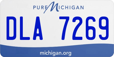 MI license plate DLA7269