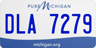 MI license plate DLA7279