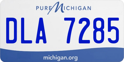 MI license plate DLA7285