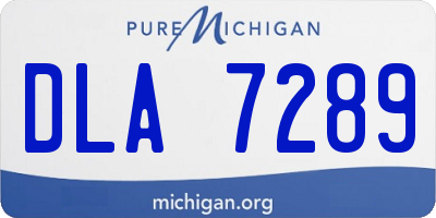 MI license plate DLA7289