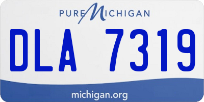 MI license plate DLA7319