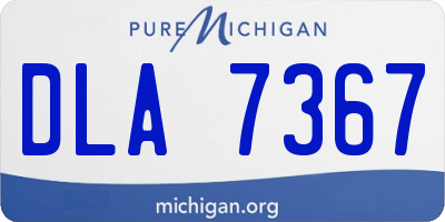 MI license plate DLA7367