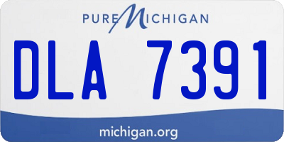 MI license plate DLA7391