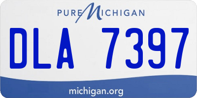 MI license plate DLA7397