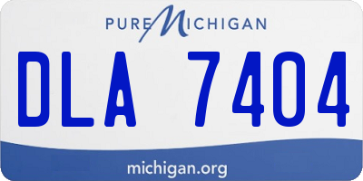 MI license plate DLA7404