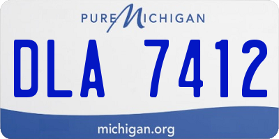 MI license plate DLA7412