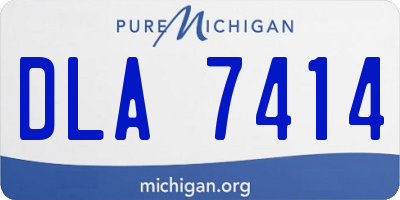 MI license plate DLA7414
