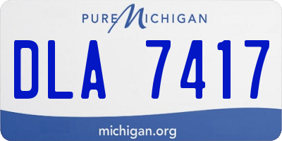 MI license plate DLA7417