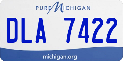 MI license plate DLA7422