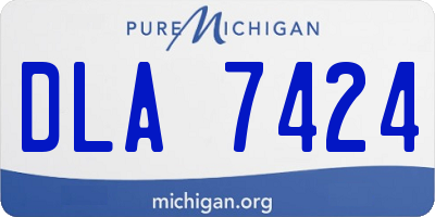 MI license plate DLA7424