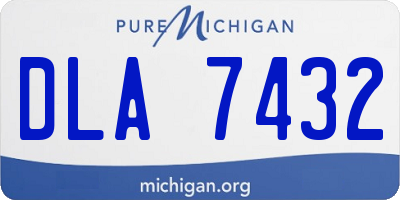 MI license plate DLA7432
