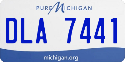 MI license plate DLA7441